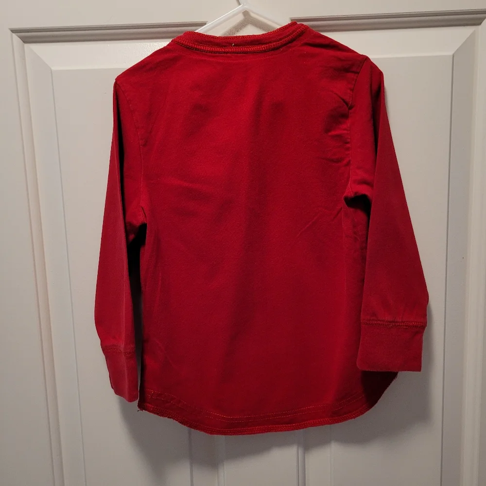 NWOT 2 Boy's Red Long Sleeve shirts 4T